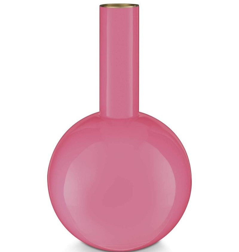 Pip Studio - vaso in metallo medio rosa 33cm