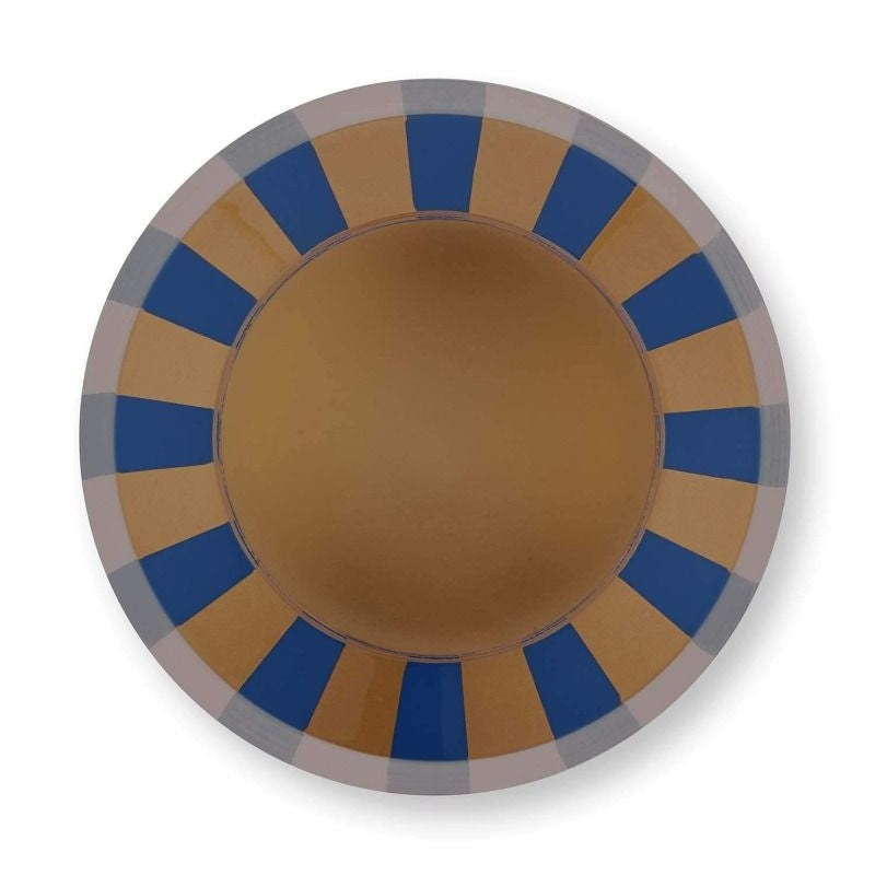 Pip Studio - Vaso a strisce metalliche blu navy e oro 29 cm