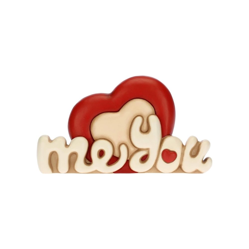 Thun - scritta me you love in ceramica 16cm - Senza Scatolo