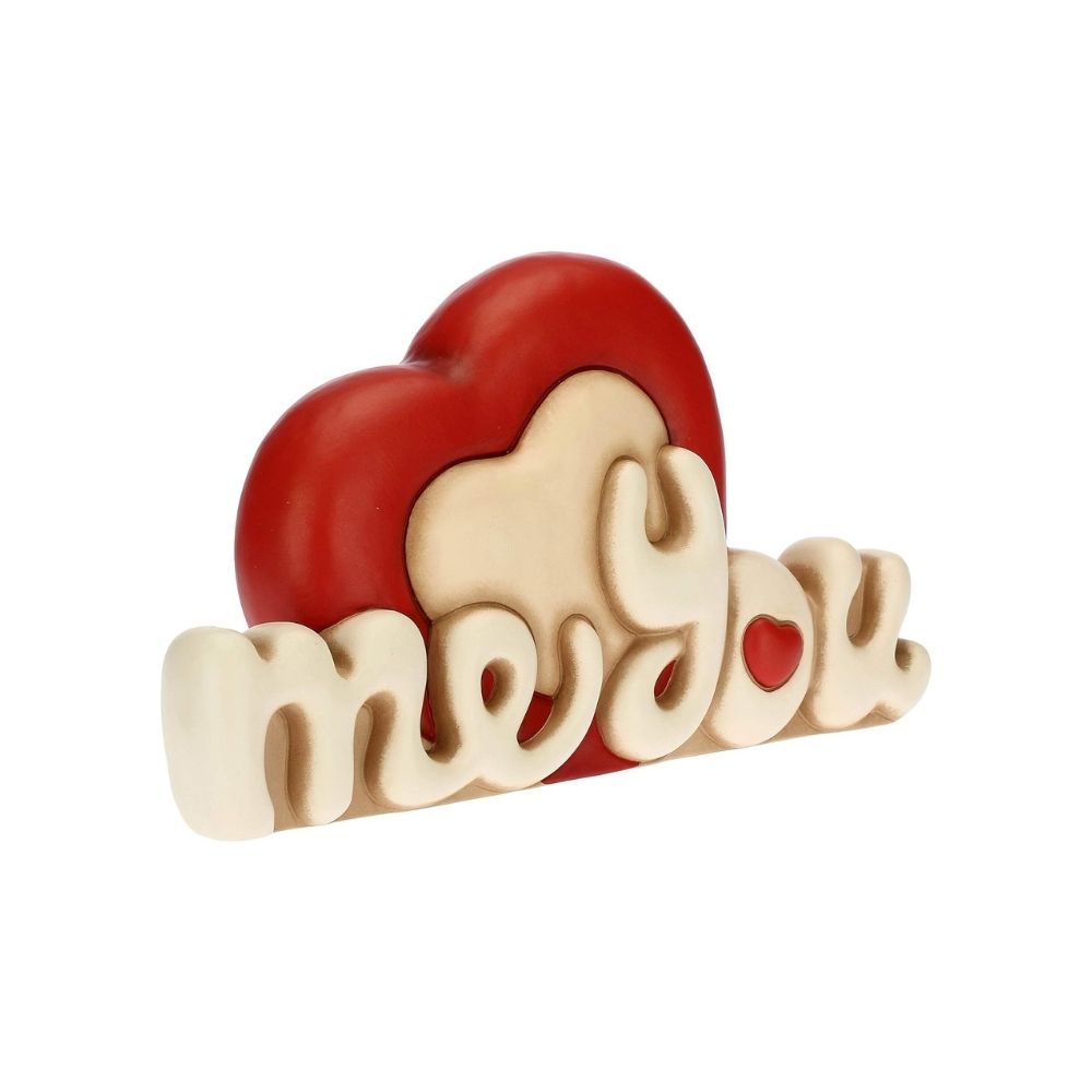 Thun - scritta me you love in ceramica 16cm - Senza Scatolo