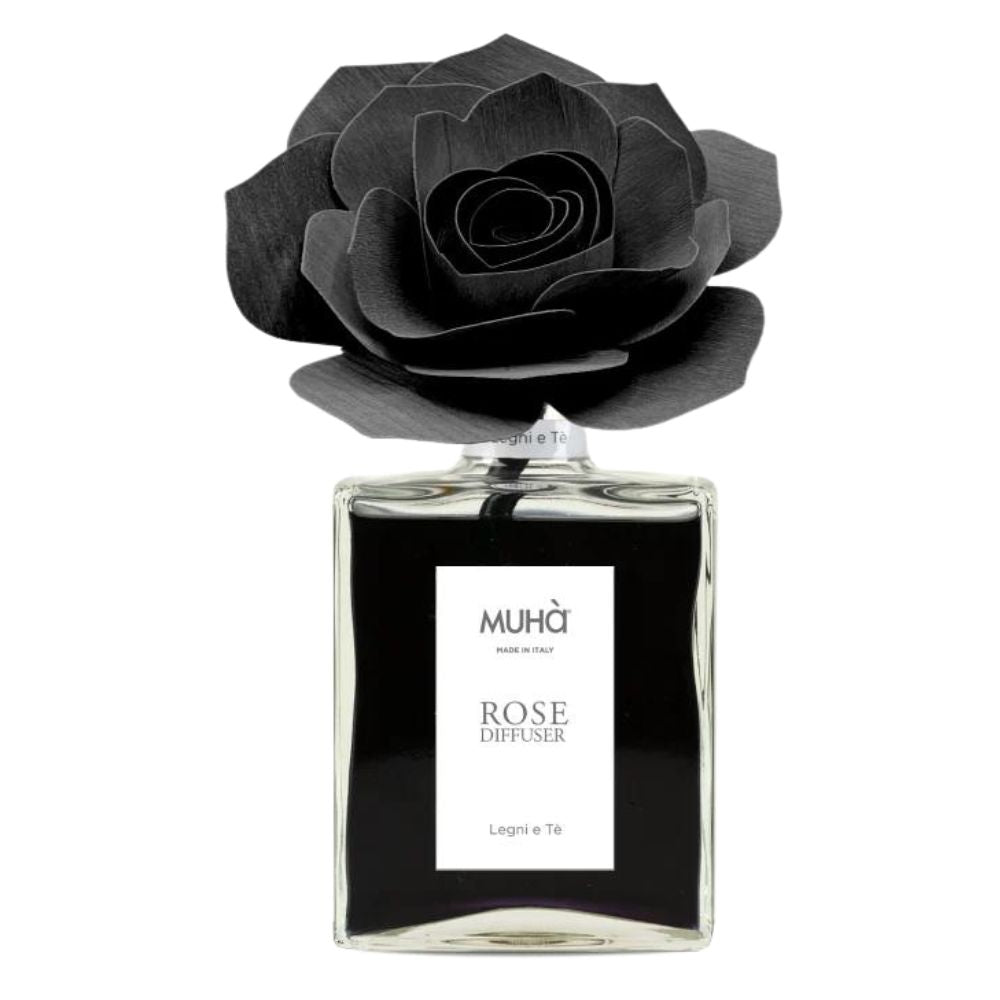 Muhà - profumatore d'ambiente rosa diffuser - legni e te 200ml