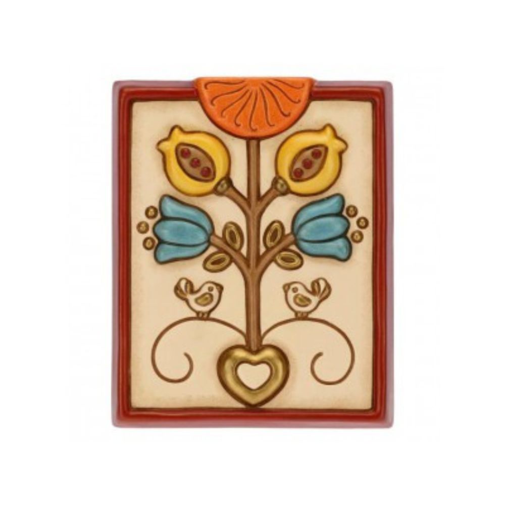 Thun - quadro formella benvenuto oro 2017 18cm - Senza Scatolo