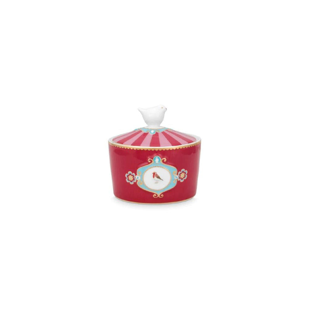 Pip Studio - Love Birds Zuccheriera in porcellana Rosso/Rosa 300 ml