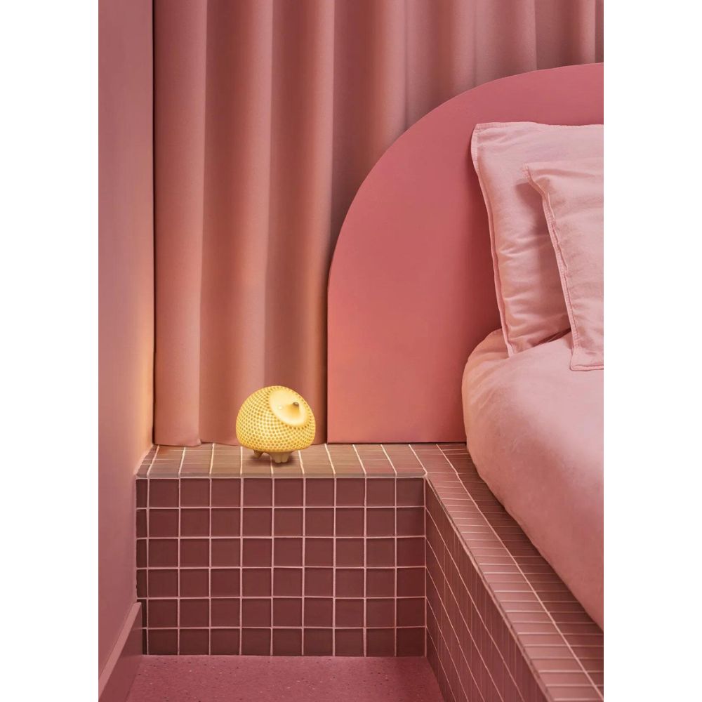 Lladrò - lampada da tavolo riccio ricaricabile 13cm