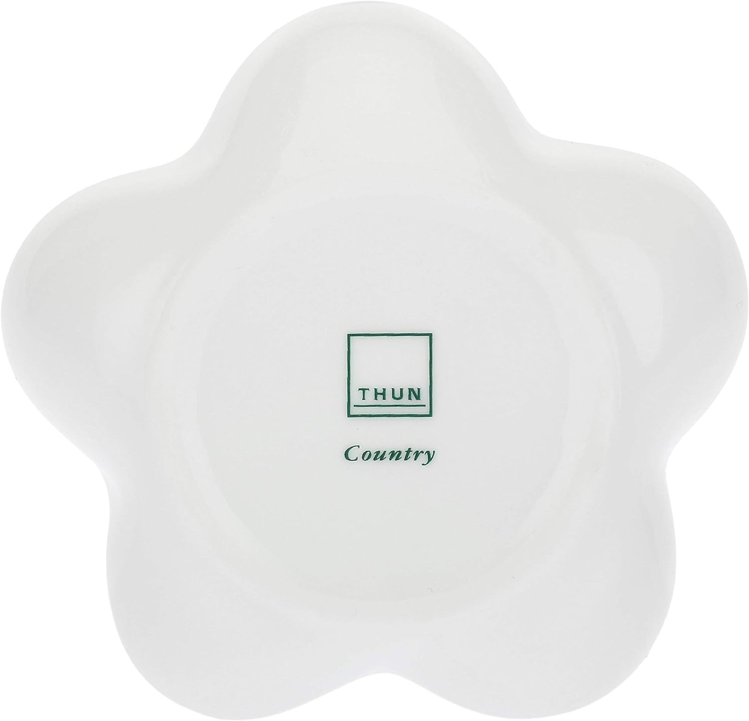 Thun - poggia bustina tè/tisane a forma di fiore in porcellana linea Country 9x9x2 h cm