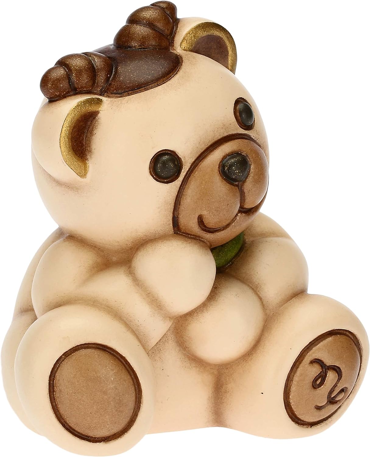 Thun - Icona Capricorno Zodiaco Teddy Stars in ceramica dipinta a mano - 6,5x5,5x7,3 cm h