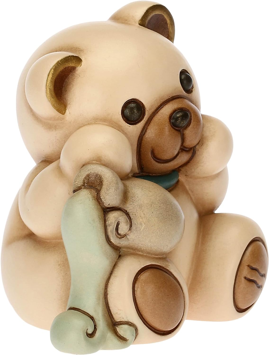 Thun - icona Acquario zodiaco Teddy Stars in ceramica dipinta a Mano - 6,5x5,5x7,3 cm h
