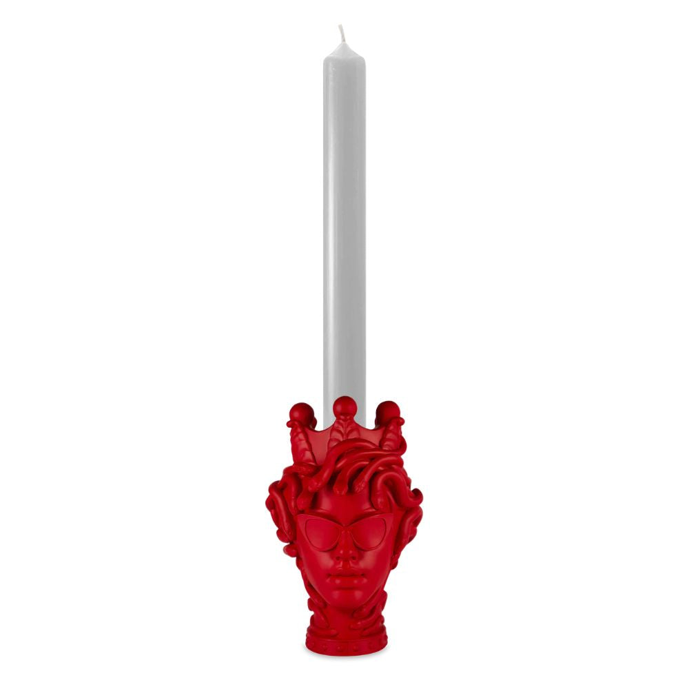 Baci Milano - Portacandela con candela in poliresina Sagrada Familia La Vipera rossa 12cm
