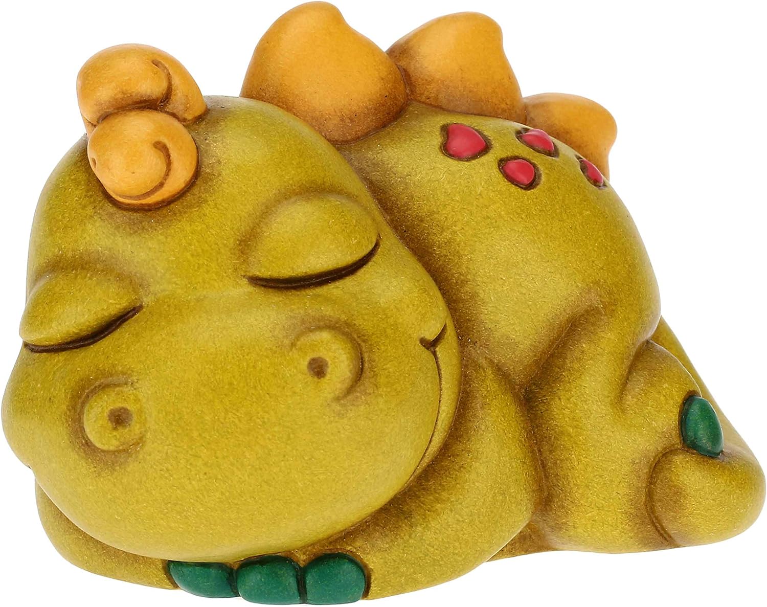 Thun - dinosauretto dormiglione in ceramica 8,5x6,8x5,8 h cm