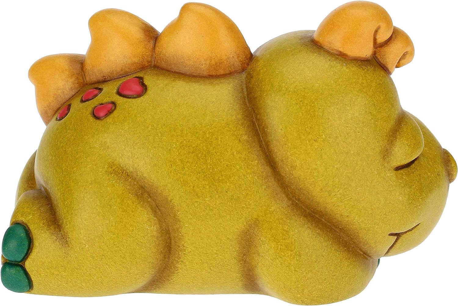 Thun - dinosauretto dormiglione in ceramica 8,5x6,8x5,8 h cm