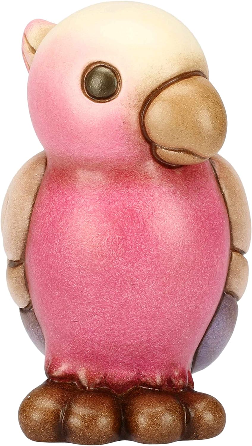 Thun - pappagallo dolce rosa piccolo in ceramica 7x4x8,5(h) cm