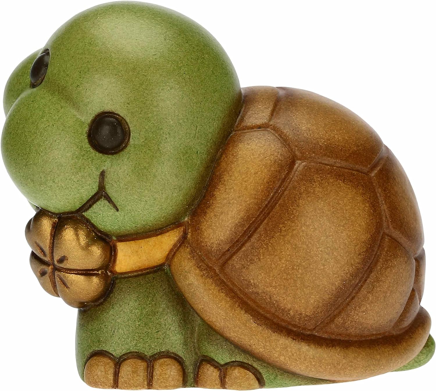 Thun - mini animale tartaruga in ceramica dipinto a mano 5,2 x 4,2 x 5,5 cm