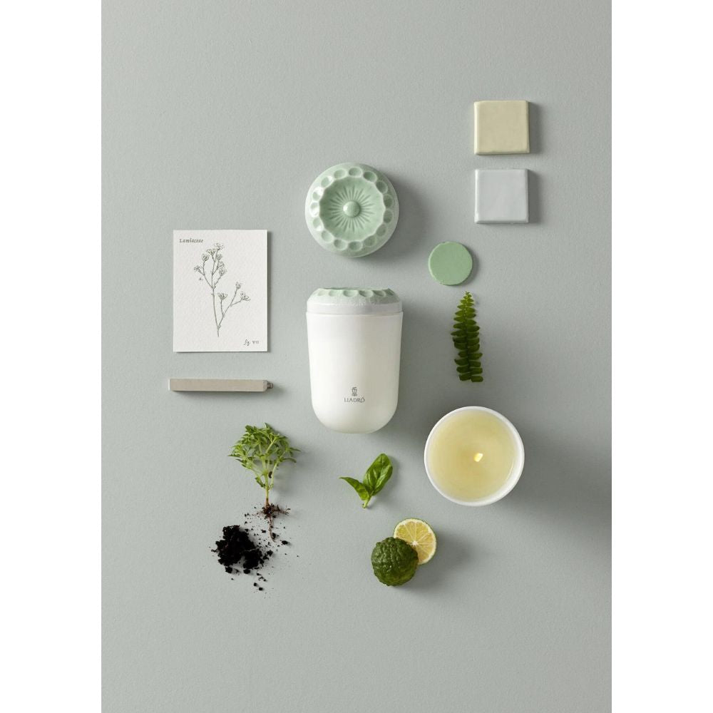 Lladrò - candela profumata echi della natura bergamotto,basilico,timo e vetiver 200g