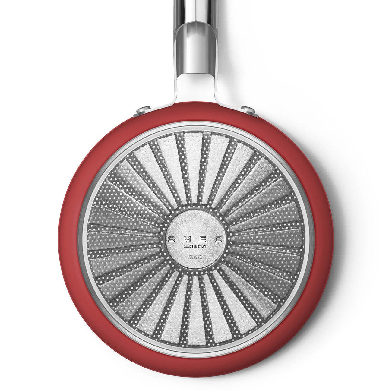 Smeg - casseruola antiaderente un manico rossa diametro 20 cm