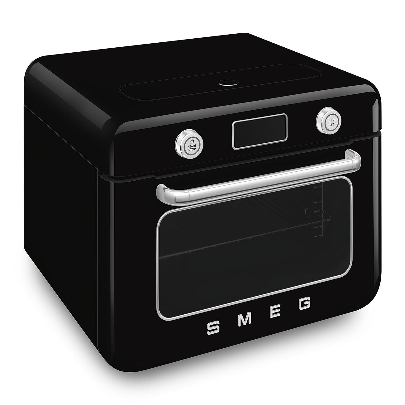 Smeg - Forno combinato a vapore da appoggio nero