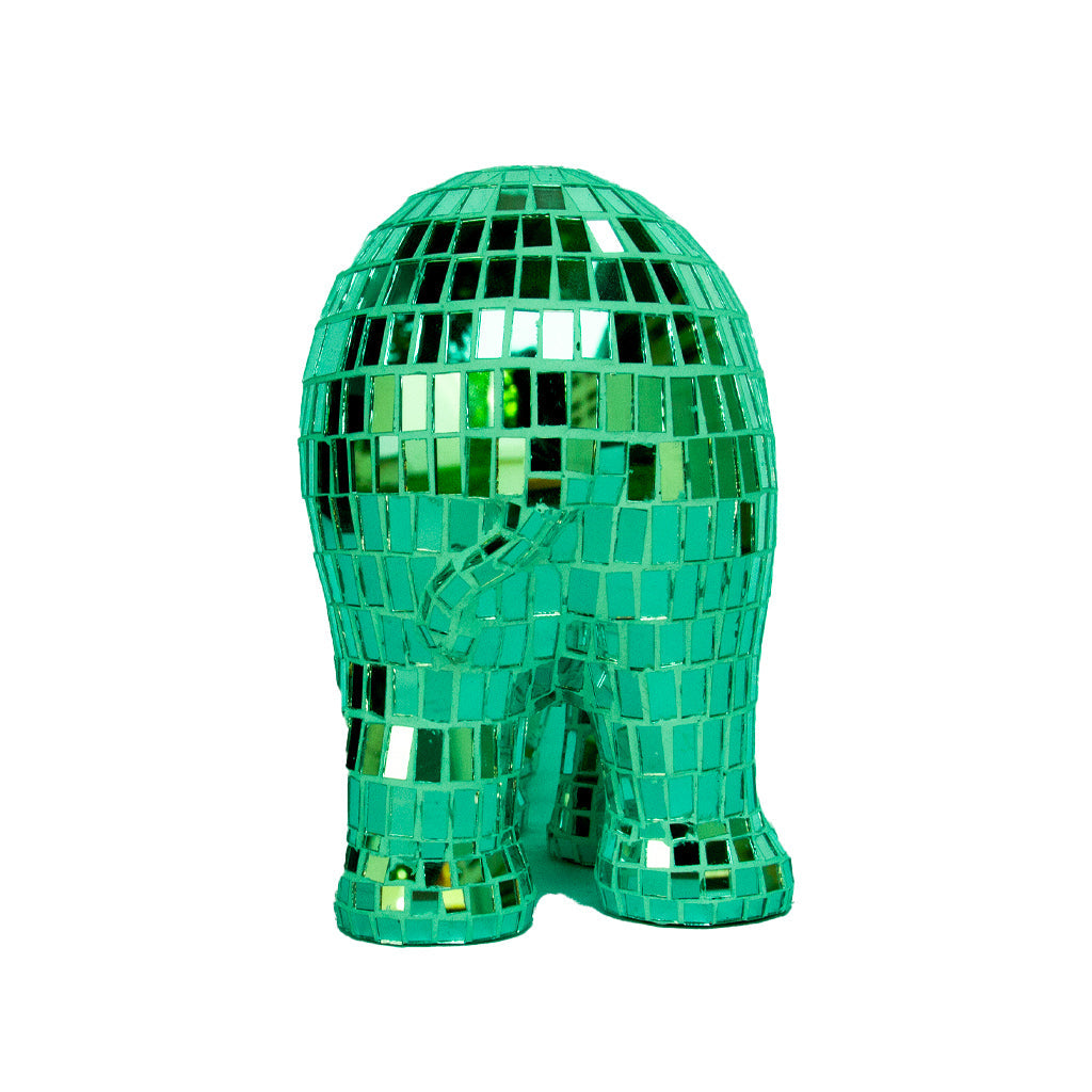 Elephant parade - statua elefante disco verde 15cm