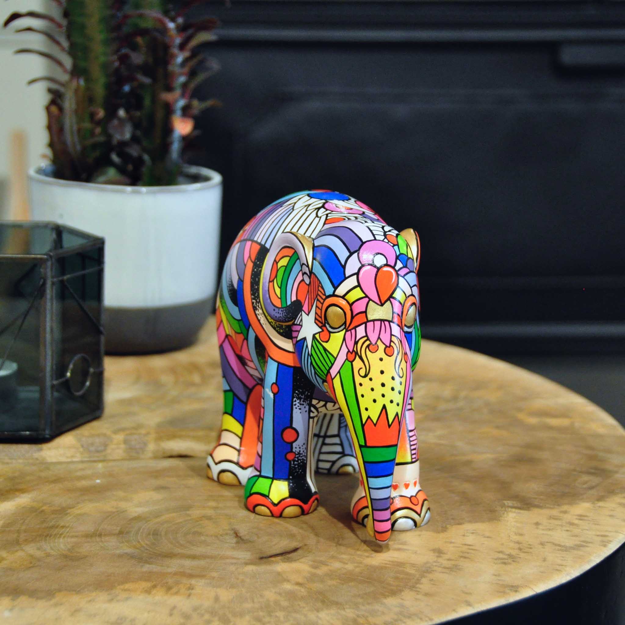 Elephant parade - statua elefante peace, love and music 15cm