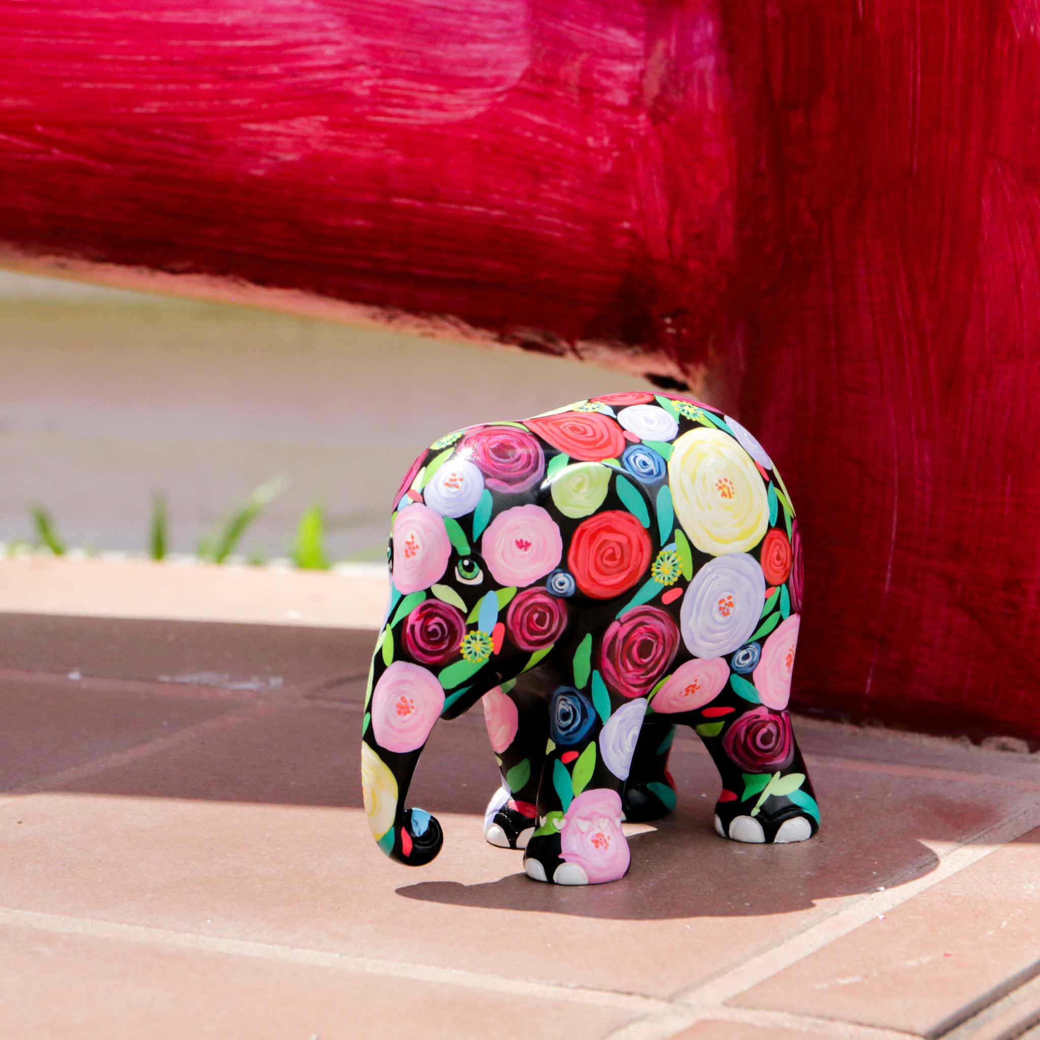 Elephant parade - statua elefante rambling rose 10cm