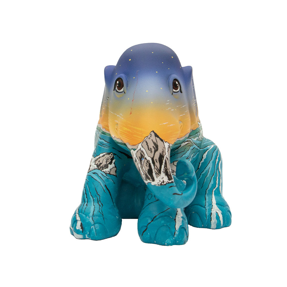 Elephant parade - statua elefante seduto marea serale 10cm