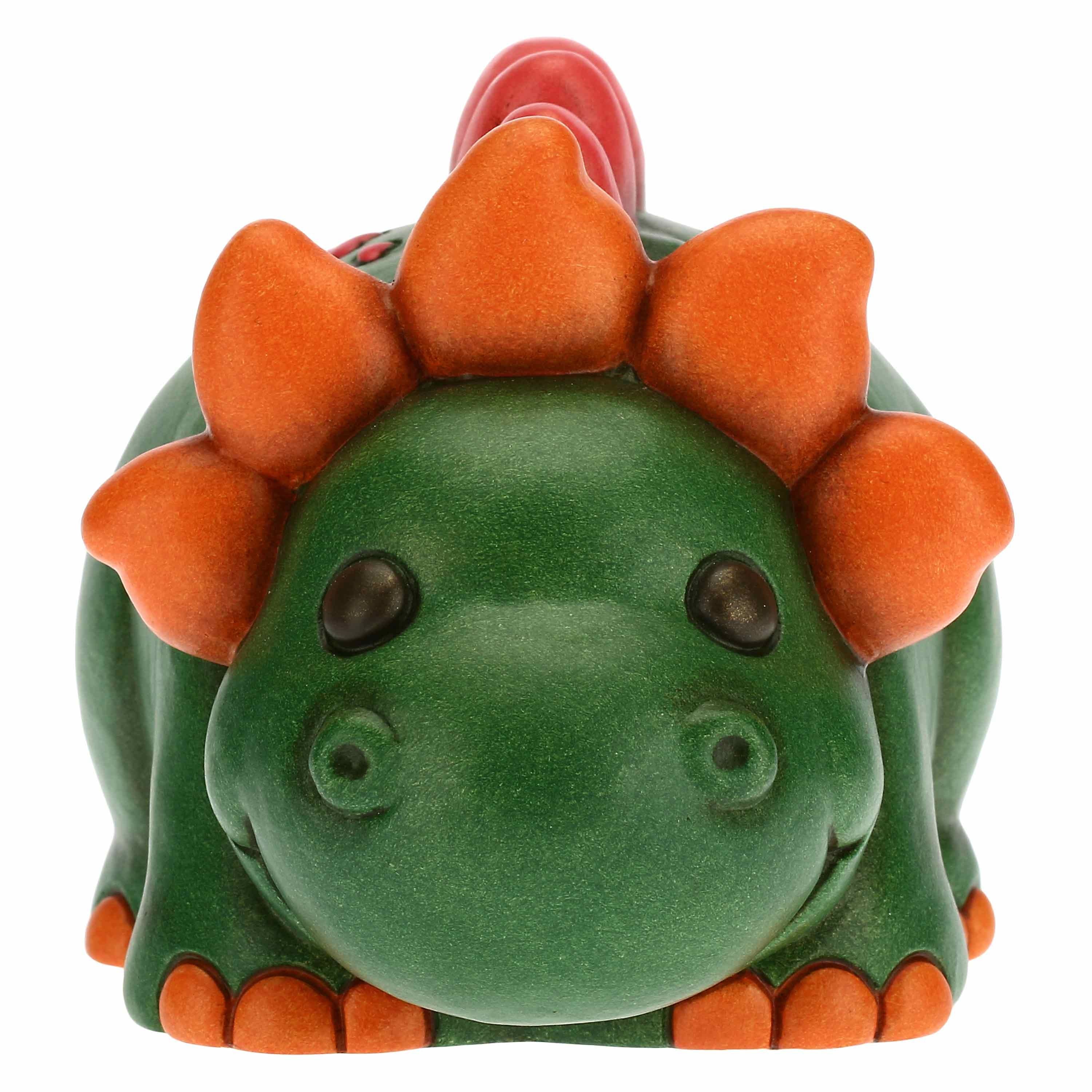 Thun - Dinosauretto sorridente piccolo in ceramica 11,8x8,2x8 cm h