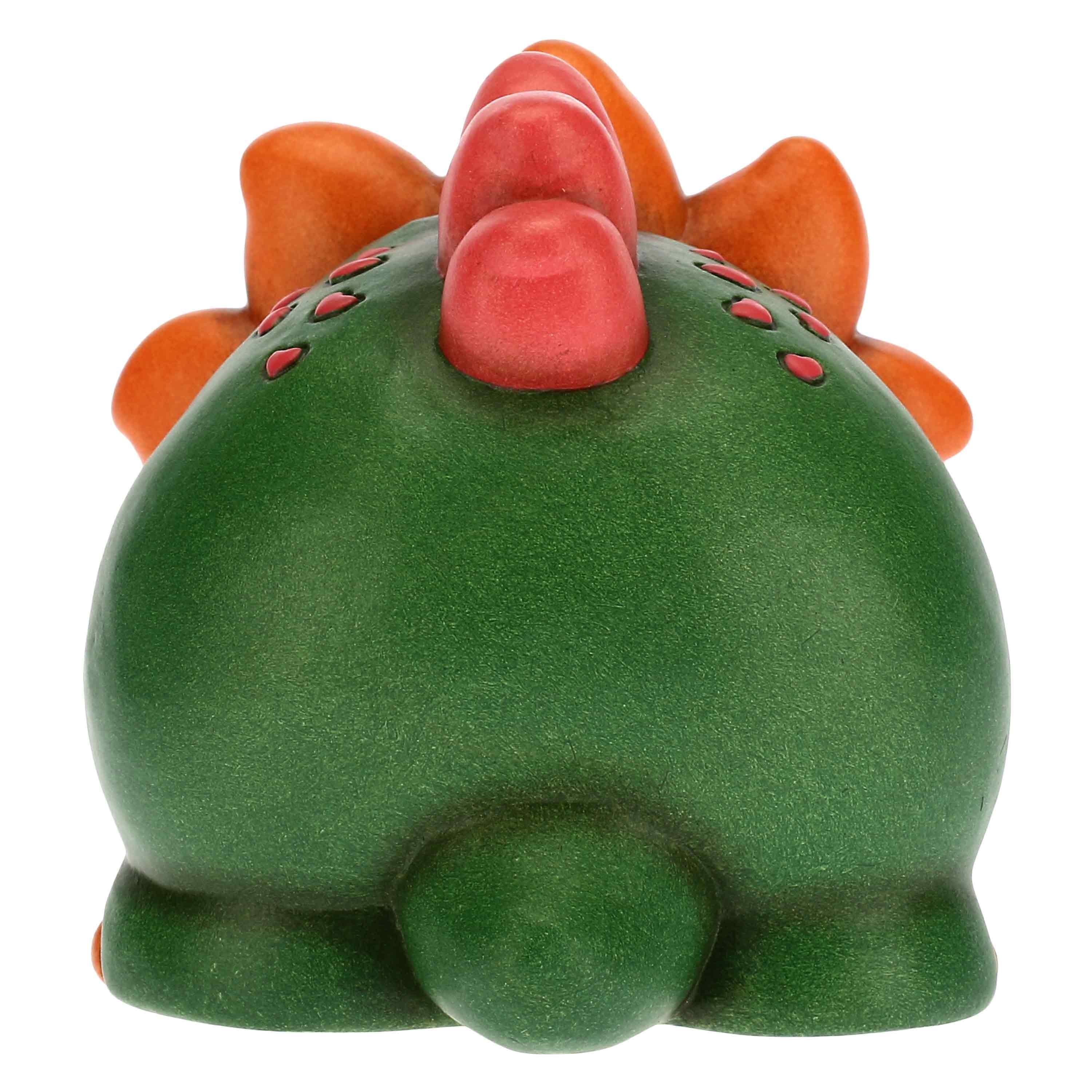 Thun - Dinosauretto sorridente piccolo in ceramica 11,8x8,2x8 cm h