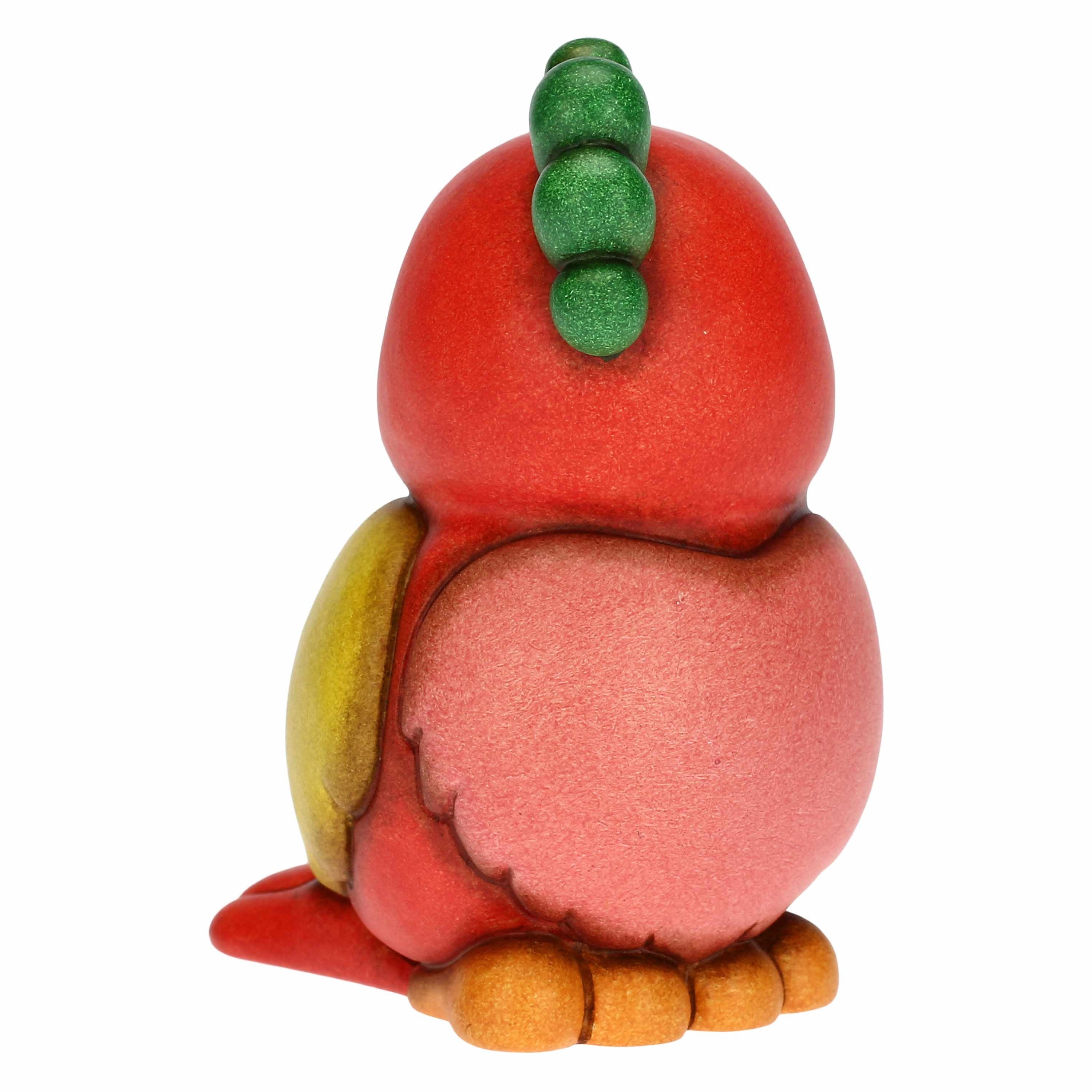 Thun - pappagallo felice piccolo in ceramica 6,5x5,3x8,5 cm h