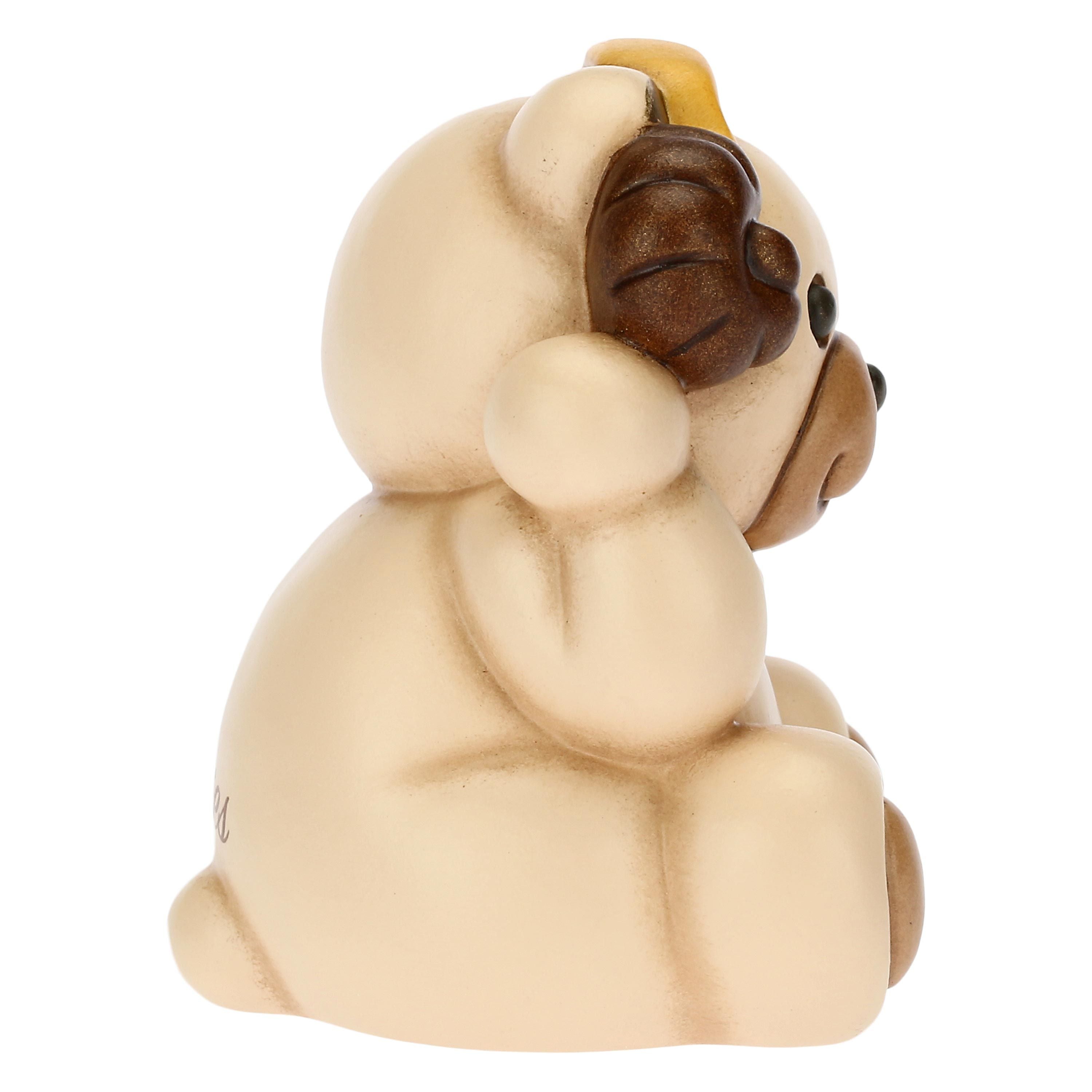 Thun - icona Ariete zodiaco Teddy Stars in ceramica dipinta a mano 6,5x5,8x7,3 cm
