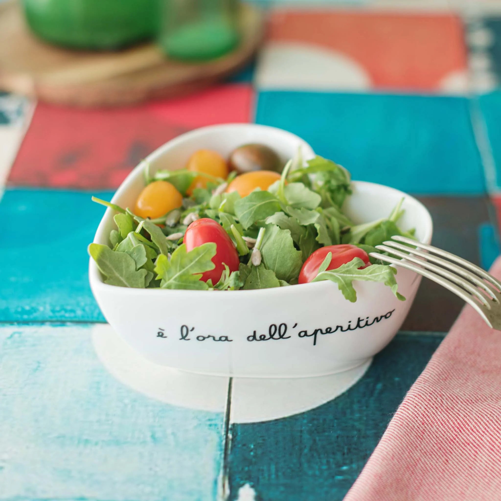 Simple day - Coppetta cuore in gres E' l'ora dell'aperitivo - 16 cm