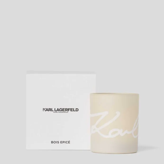 Karl lagerfeld - candela profumata in vetro - spezie 230g