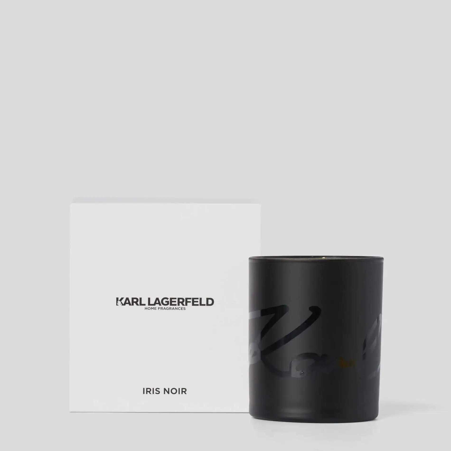 Karl lagerfeld - candela profumata in vetro - iris nero 230g
