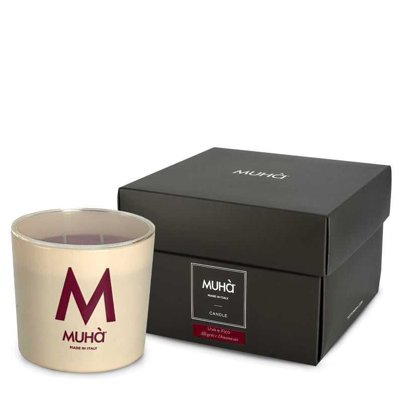 Muhà - candela Profumata in Vetro - Uva e Fico 270g