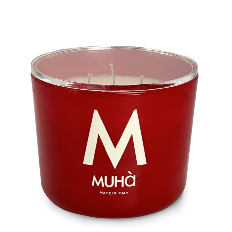 Muhà - candela Profumata in Vetro - Arancio e Cannella 500g