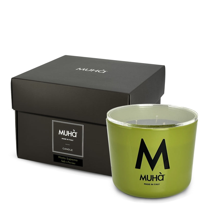 Muhà - candela Profumata in Vetro - Mosto Supremo 500g