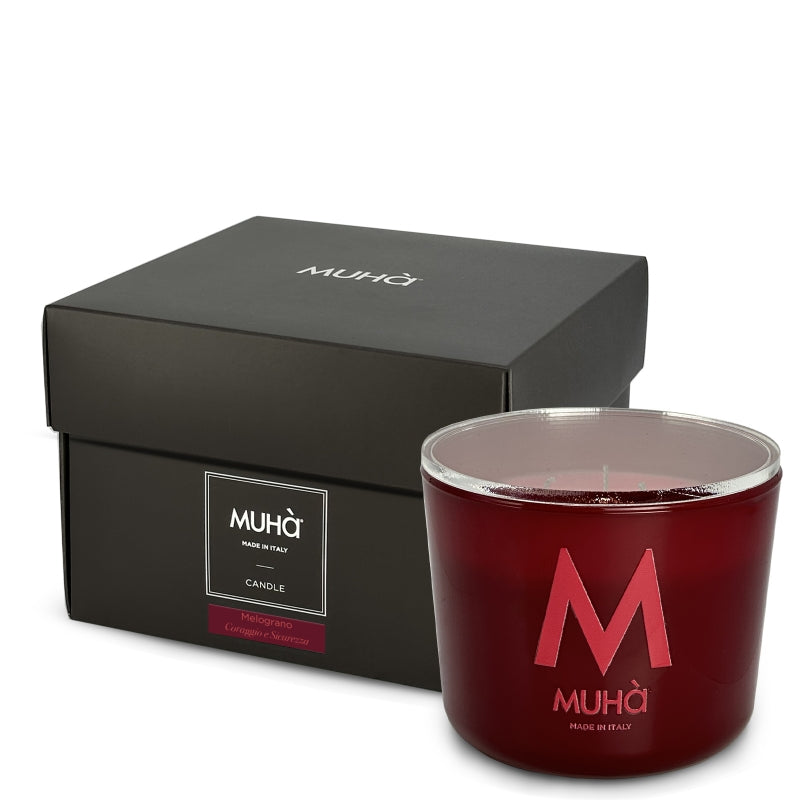 Muhà - candela Profumata in Vetro - Melograno 500g
