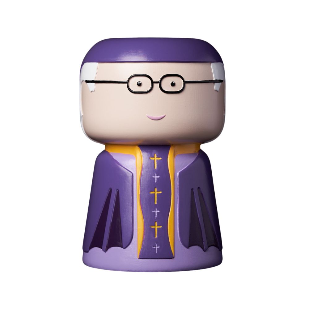 Blogo Firenze - vaso icon Pope vestito viola 15cm
