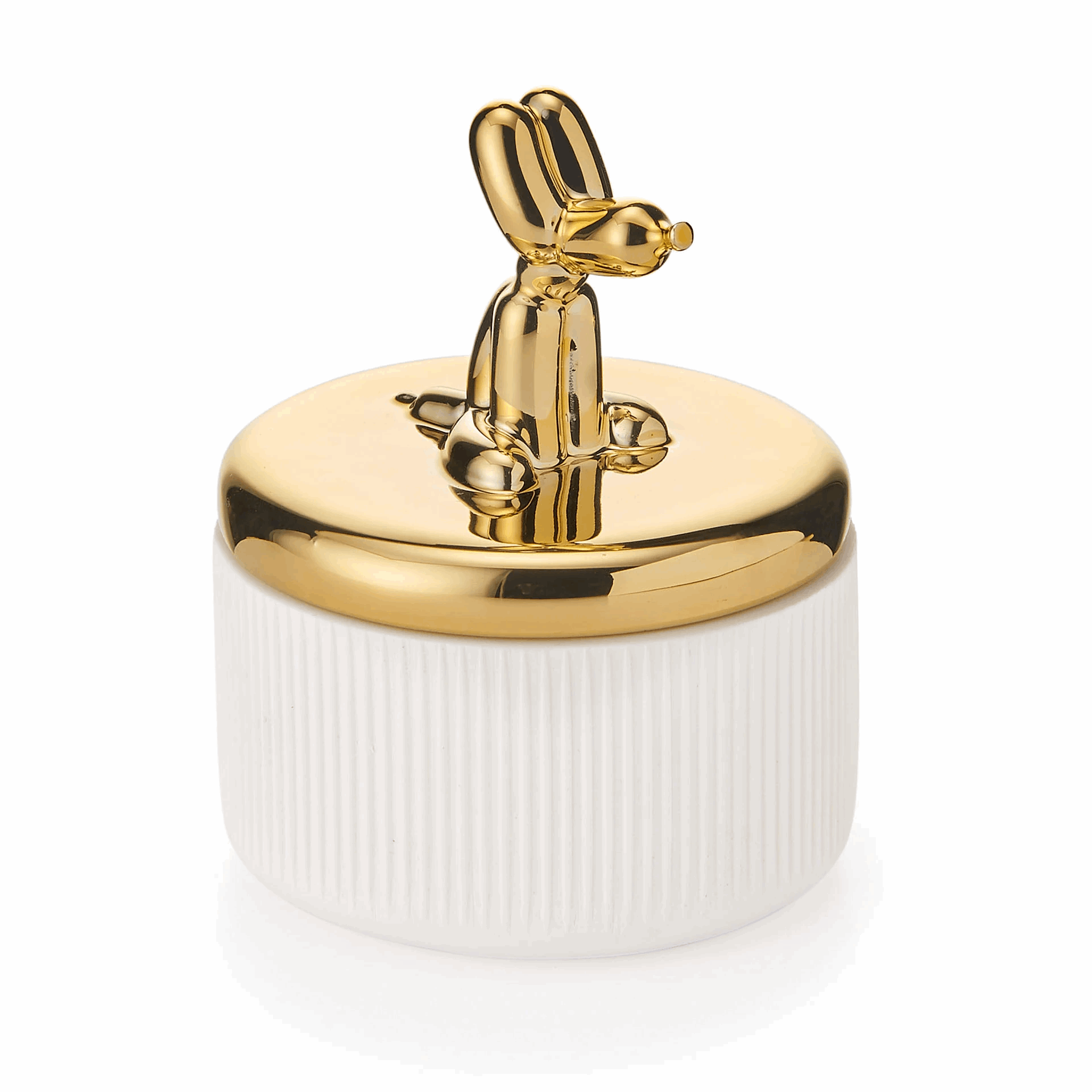Cofanetto Cane Palloncino Seduto - oro