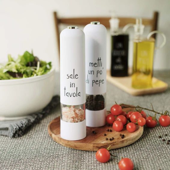 Simple day - macinasale elettrico "Sale in tavola" bianco