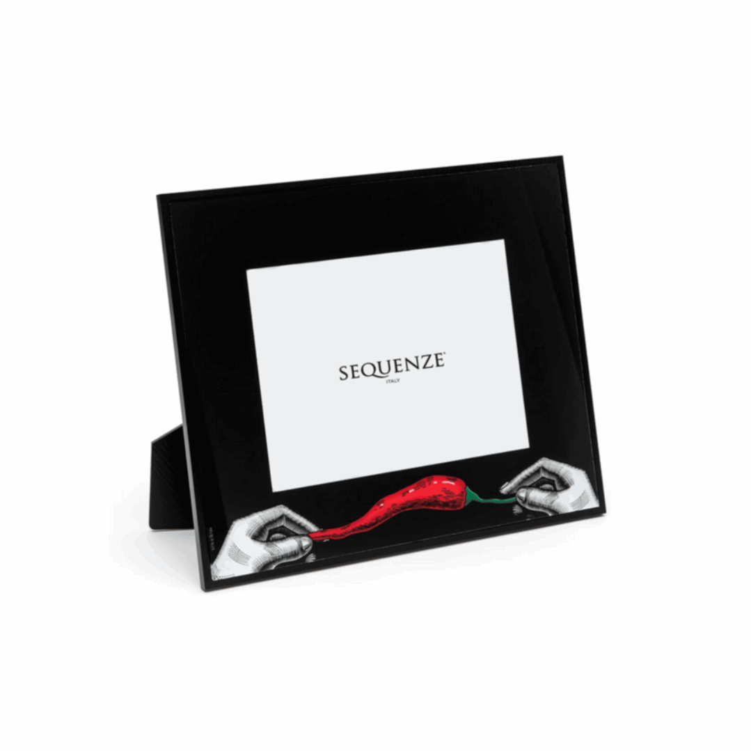 Portafoto linea peperoncino nera
