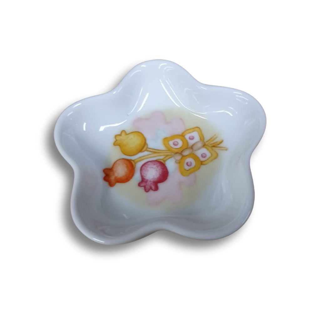 Thun - poggia bustina in porcellana elegance con rose