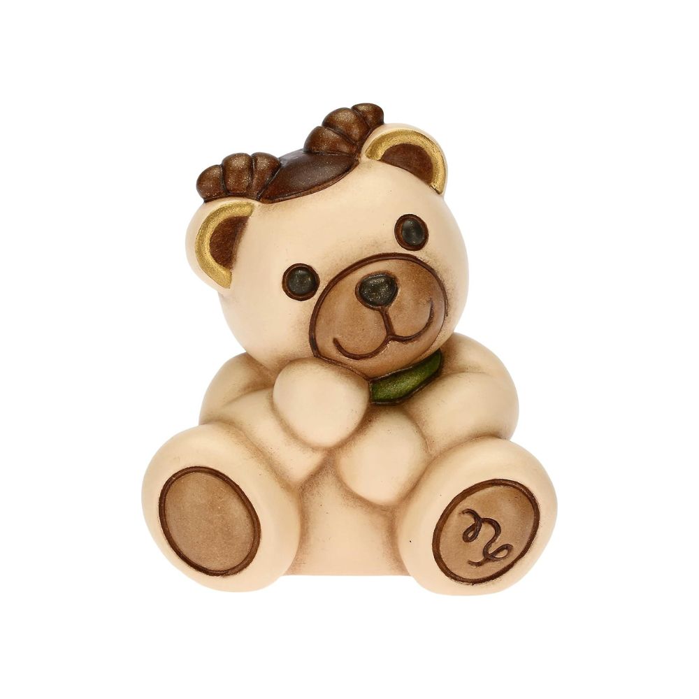 Thun - Icona Capricorno Zodiaco Teddy Stars in ceramica dipinta a mano - 6,5x5,5x7,3 cm h