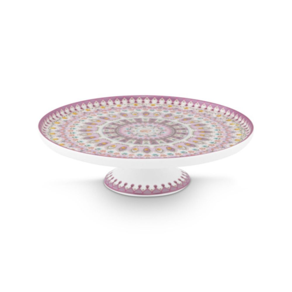 Pip Studio - mini vassoio per torta in porcellana Lily & Lotus Moon Delight Multi 21 cm