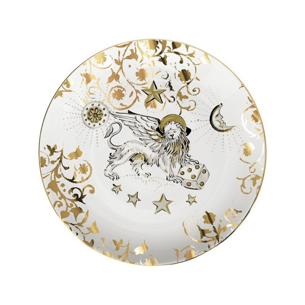 Baci Milano - Piatto leone in porcellana Kosmo 24 cm