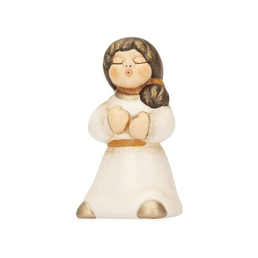 Thun - pastorella bianca in ceramica statuine presepe - 6,5 h cm