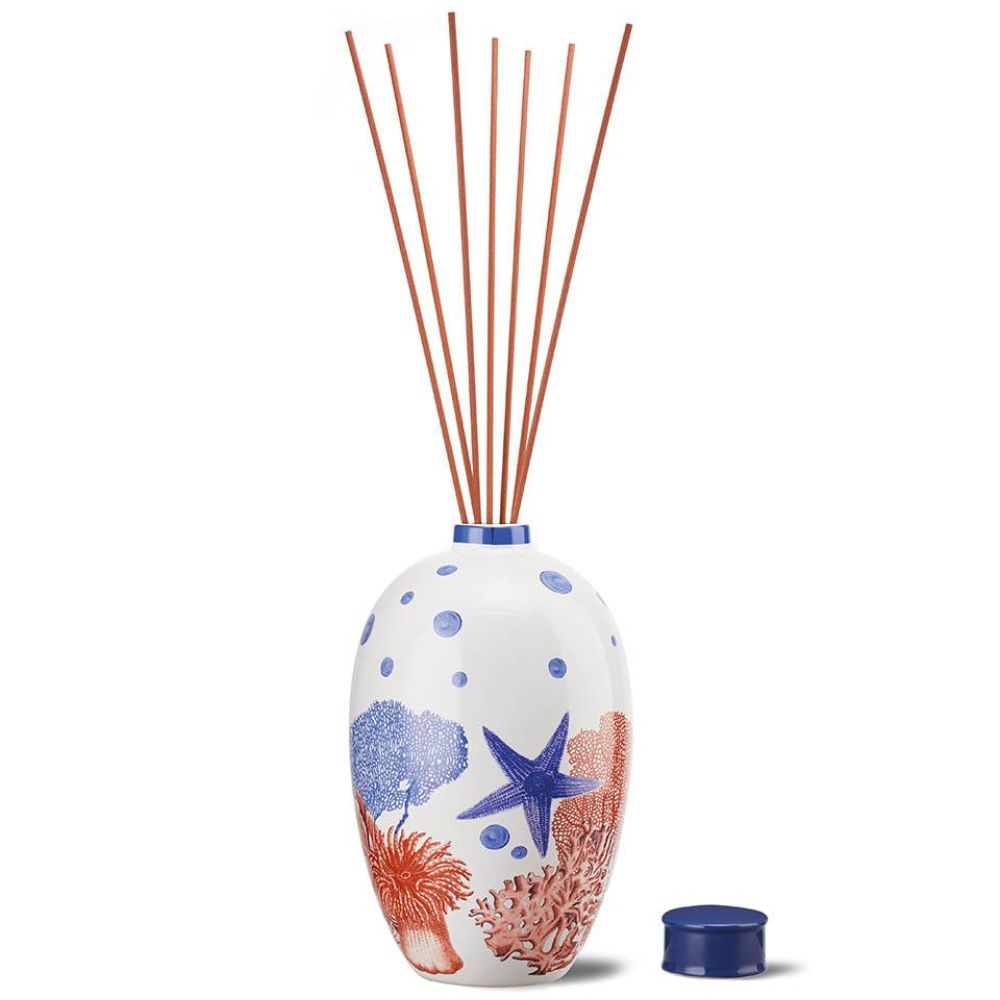 L'oca nera - profumatore ambiente naxos in ceramica con bastoncini profumazione esclusa 2 litri 15x25,5 cm