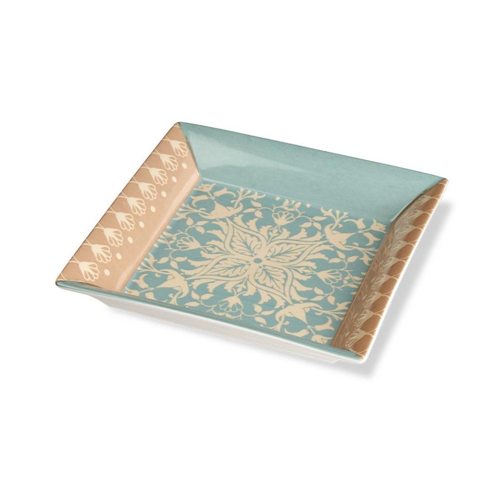 L'oca nera - svuotatasche quadrato montalcino in porcellana 21cm x 21cm