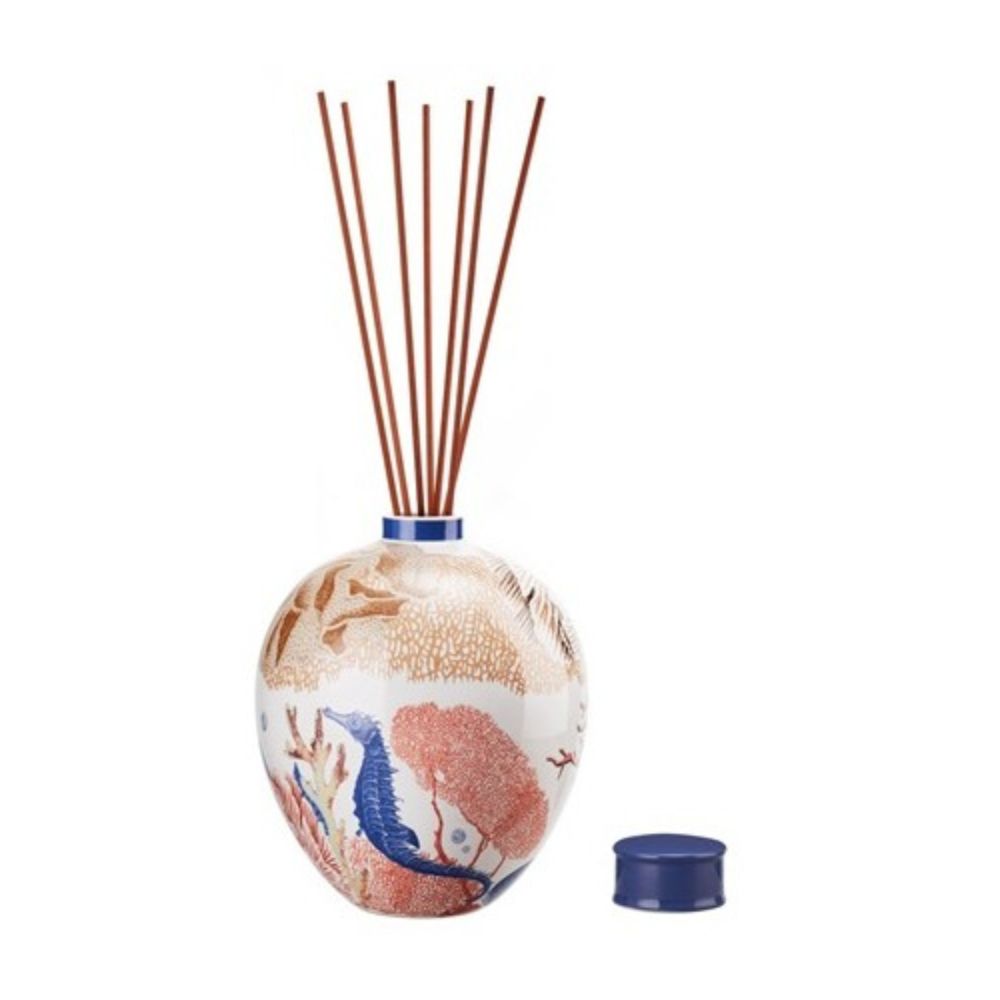 L'oca nera - profumatore ambiente hidra in ceramica con bastoncini profumazione esclusa 2 litri 16,5x21,5 cm