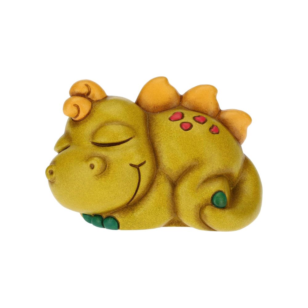 Thun - dinosauretto dormiglione in ceramica 8,5x6,8x5,8 h cm
