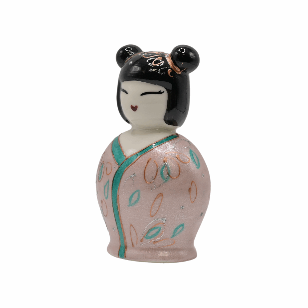 Campana Kokeshi - rosa