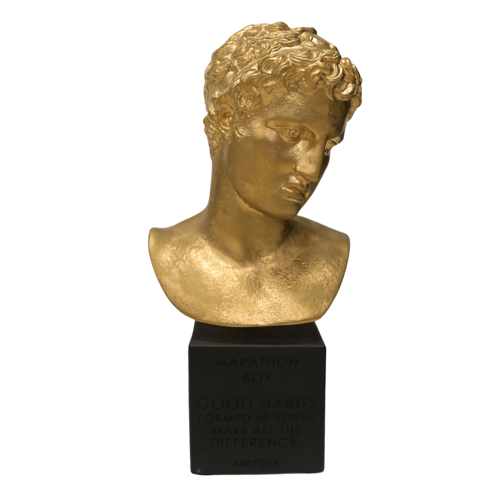 Sophia - Busto di Marathon Boy oro fatta a mano