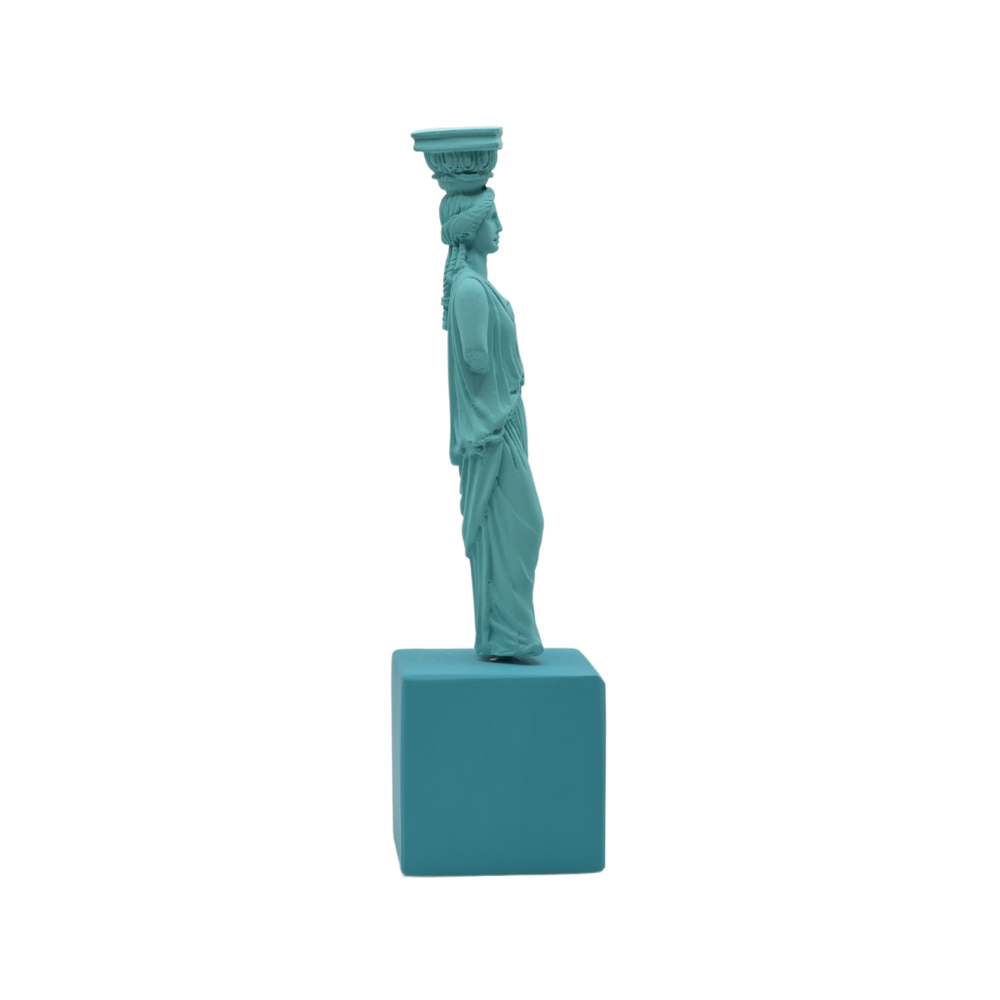 Sophia - Cariatide Azzurra Scultura fatta a mano